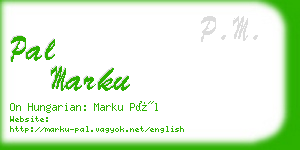 pal marku business card